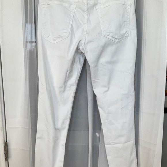 Rag & Bone White Denim Dre Capri Raw Hem Jeans - Picture 2 of 4
